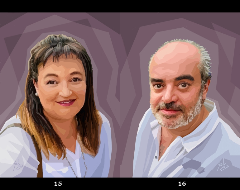 Retratos 15 y 16