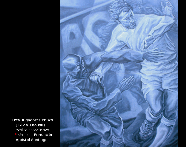 Tres Jugadores en azul