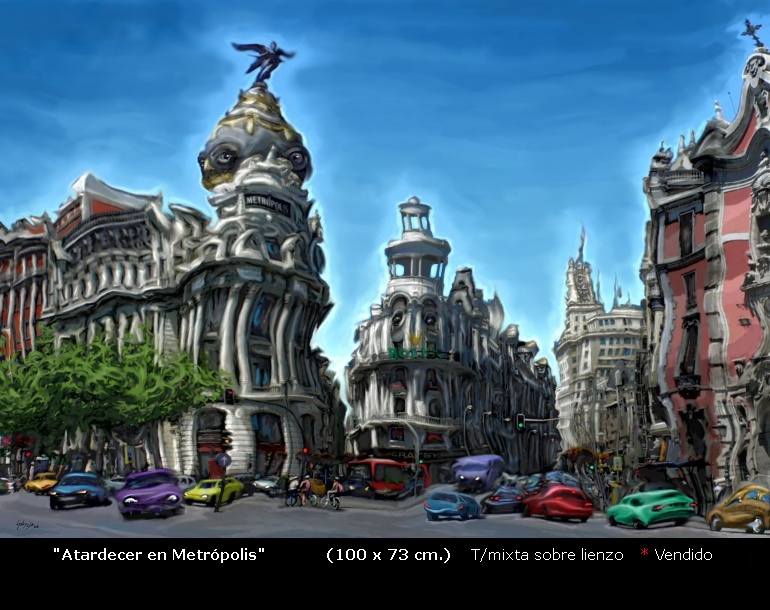 Metrópoli al atardecer