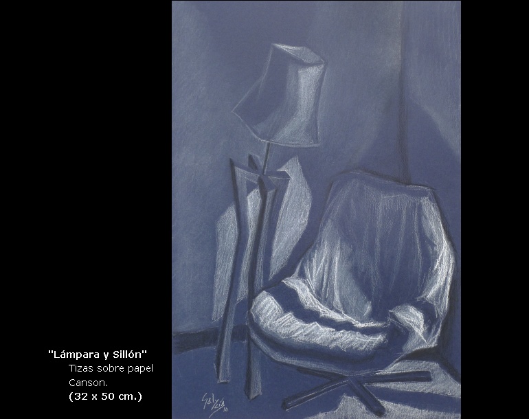 Lámpara y Sillón, dibujo