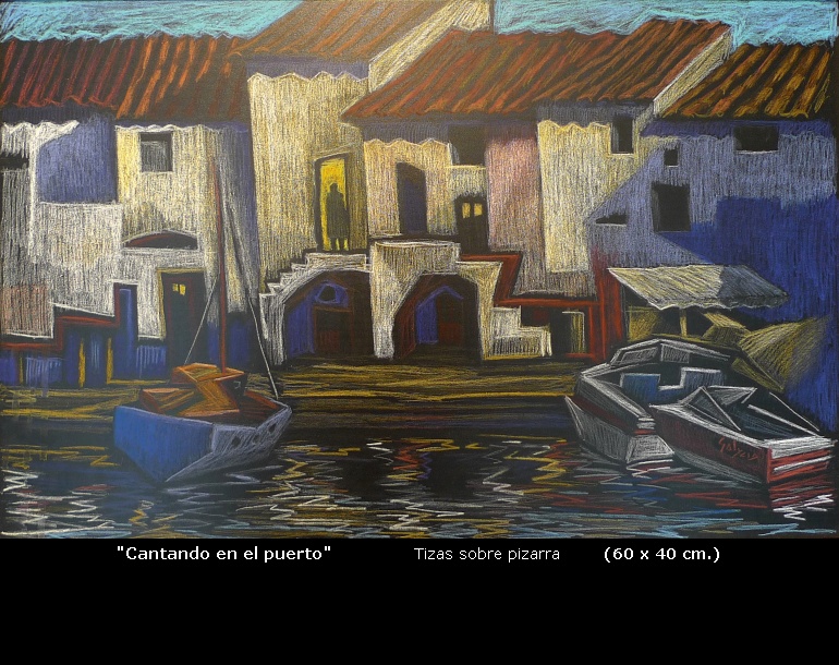Cantando en el puerto